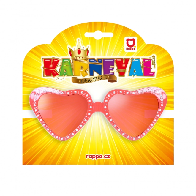 Karneval Brille Herzform