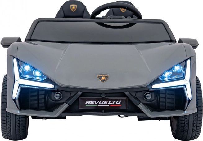 Elektrisches Kinderauto LAMBORGHINI Revuelto XL – grau, 24 V, zweisitzig