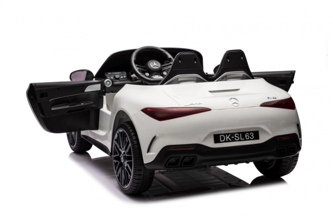 Elektrisches Kinderauto Mercedes AMG SL63 Weiß
