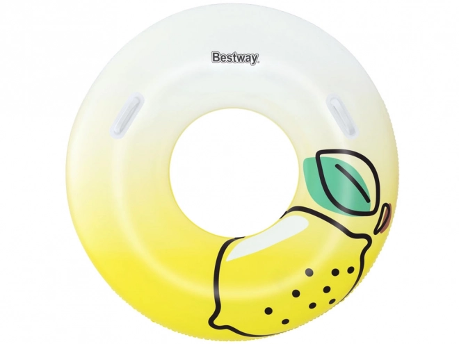 Bestway Schwimmring mit Griffen Zitrone 114 cm