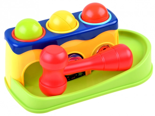 Bunter Hammer Steckspiel mit Bällen