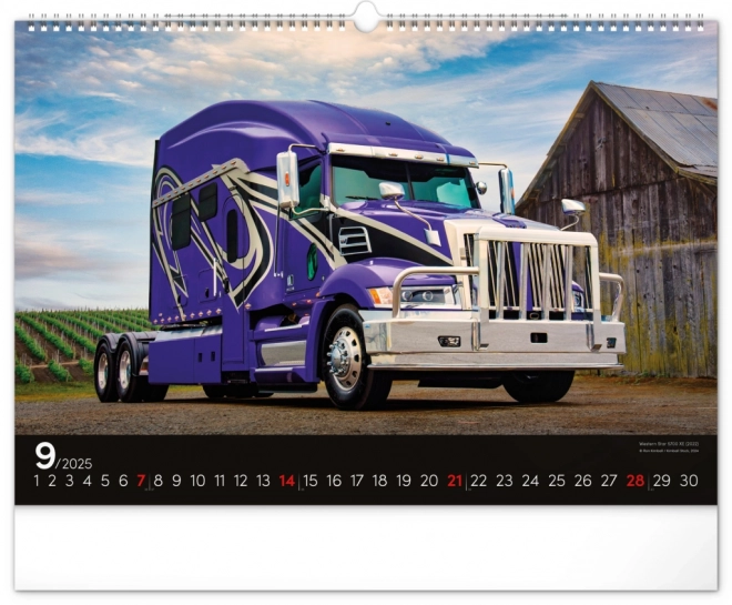 Wandkalender Trucks 2025