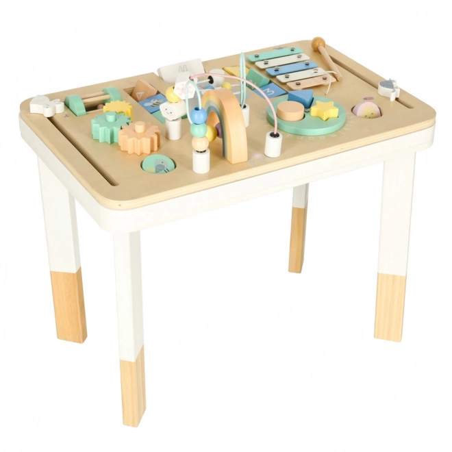 Farbenfroher Montessori-Spieltisch Lulilo