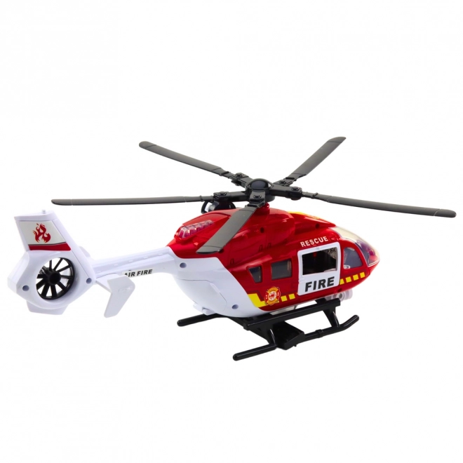 Hubschrauber Feuerwehr mit Licht und Ton