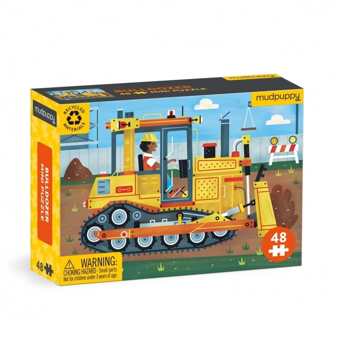 Mudpuppy Bulldozer Puzzle 48 Teile