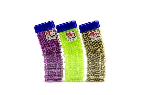 Kunststoffkugeln für Spielzeugpistole im 6-Farben-Set