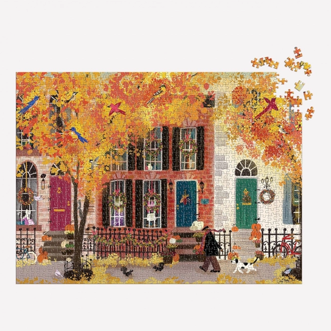 Herbst im Viertel Puzzle 1000 Teile