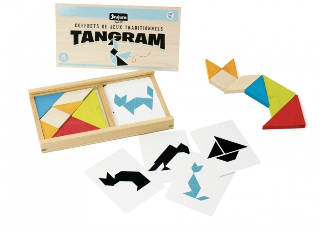 Klassisches Tangram-Set mit Vorlagen