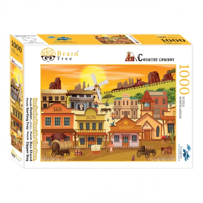 Brain Tree Puzzle Westernstadt 1000 Teile