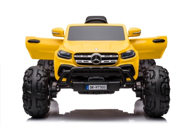 Elektrisches Kinderauto Mercedes DK-MT950 4x4 in Gold-Gelb