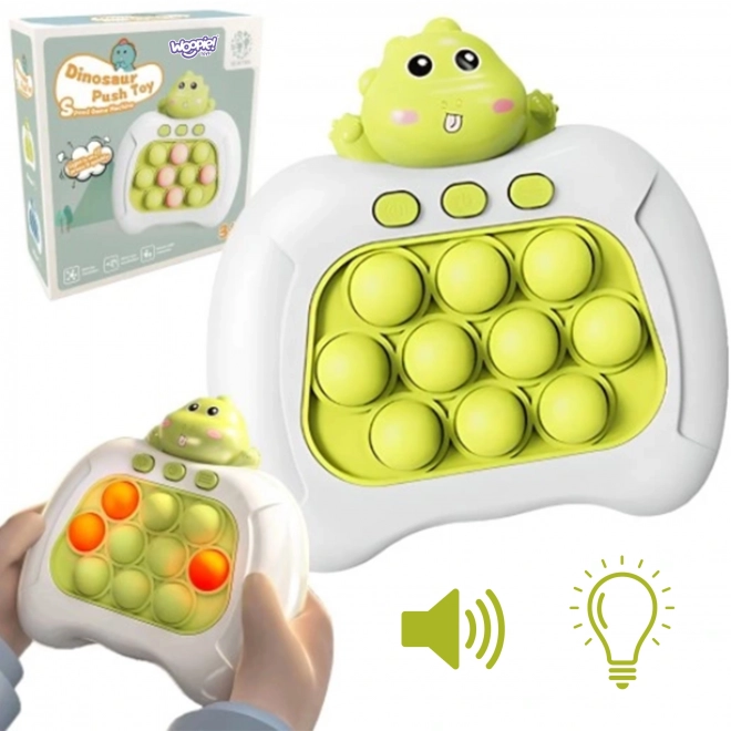 Elektrisches Pop It Spiel Dinosaurier Grün