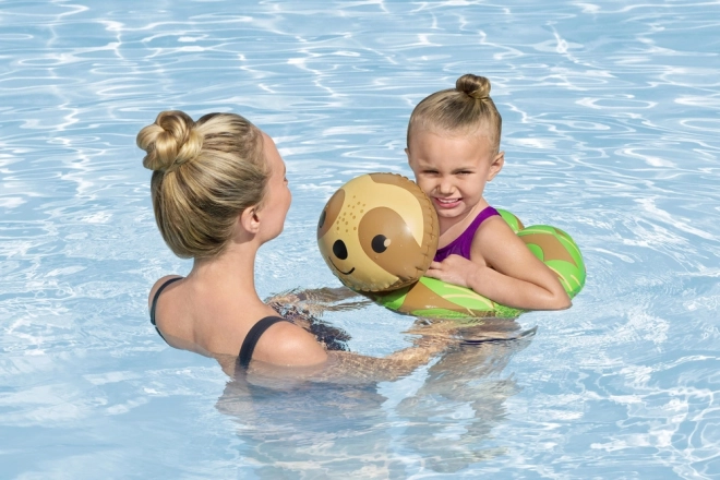 Bestway Aufblasbarer Kinder-Schwimmring Faultier 50 x 46 cm