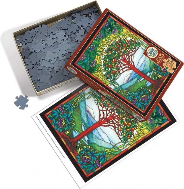 Puzzleset Vitral Der Lebensbaum XL