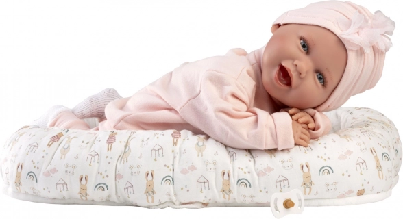 Llorens realistische Baby-Puppe mit Geräuschen und weichem Stoffkörper 42 cm