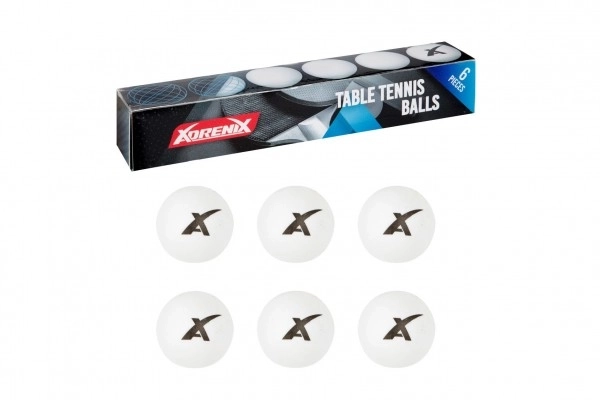 Weiße Tischtennisbälle 6 Stk.