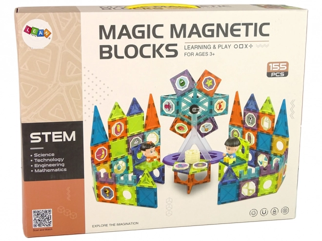 Magnetische 3D-Bausteine Riesenrad