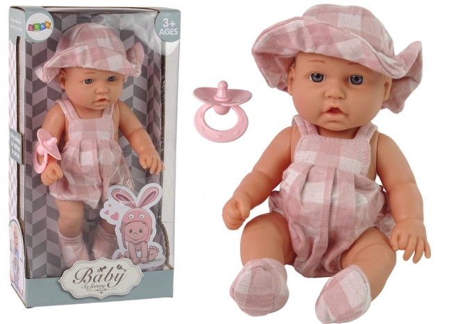 Puppe Süßes Baby mit Schnuller Rosa 30 cm