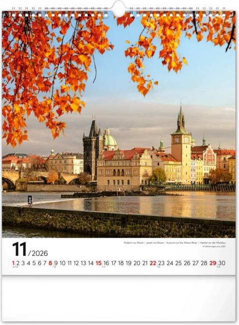 Wandkalender Prag 2026
