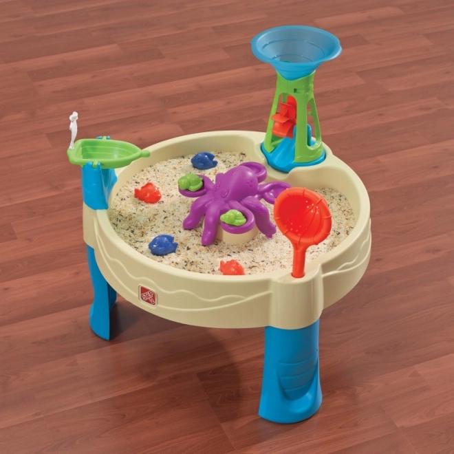 Wasserspiel- und Sandtisch mit Oktopus
