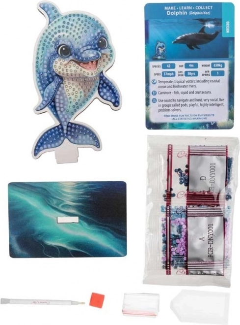 Diamond Painting CRYSTAL ART: Ozean - Delfin