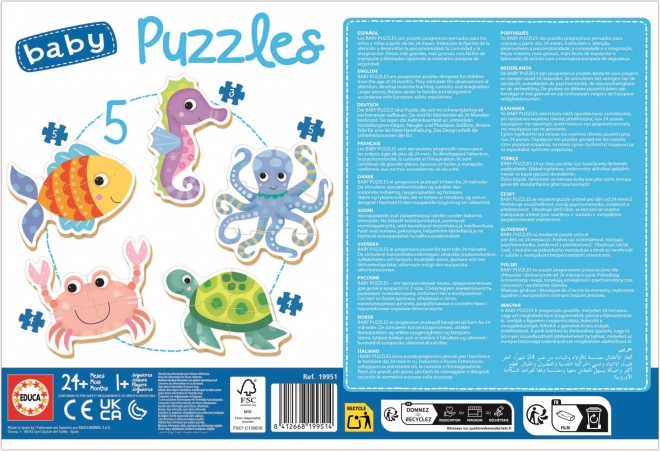 Educa Baby Puzzle Meerestiere