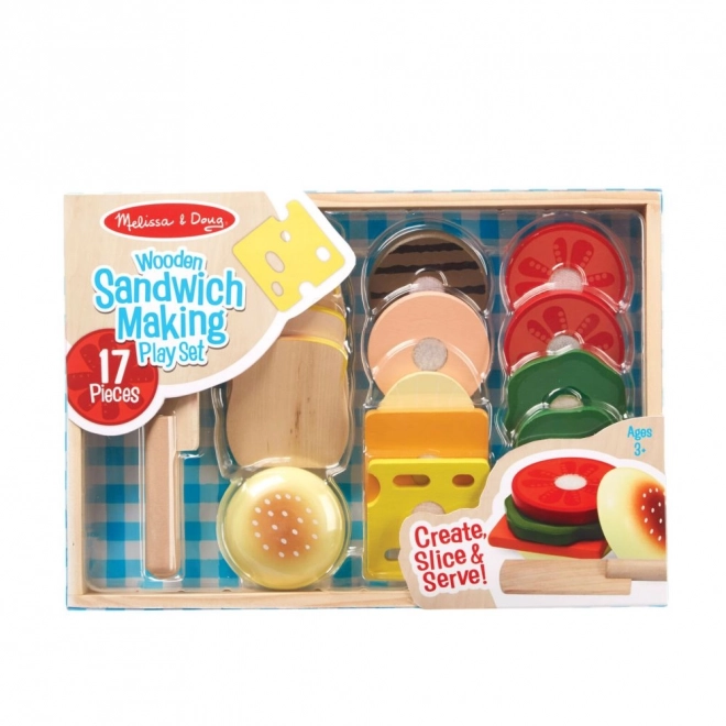 Frühstücksset Holz Sandwich-Maker