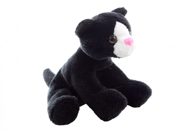 Kuschelkatze Schwarz 14 cm