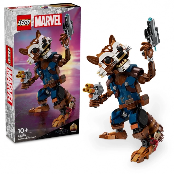 Lego Marvel Rocket und Baby Groot Bausatz