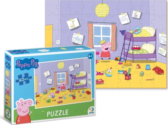 DODO Puzzle Peppa Wutz: Spielen im Kinderzimmer