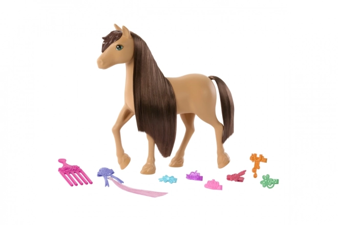 Barbie Pferd Pepper mit braunen Haaren zum Stylen