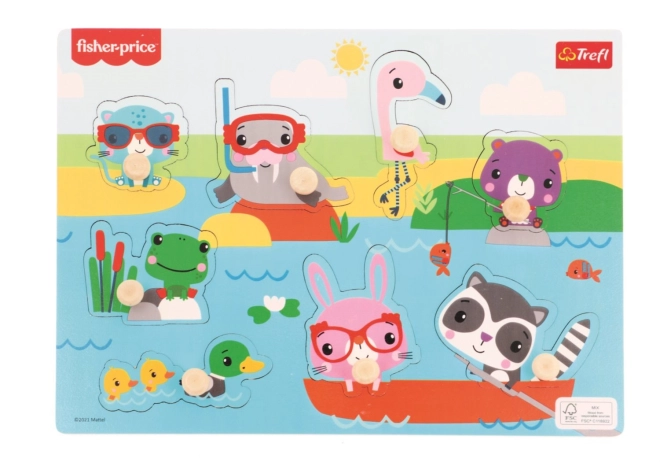 Spaßiges und buntes Steckpuzzle