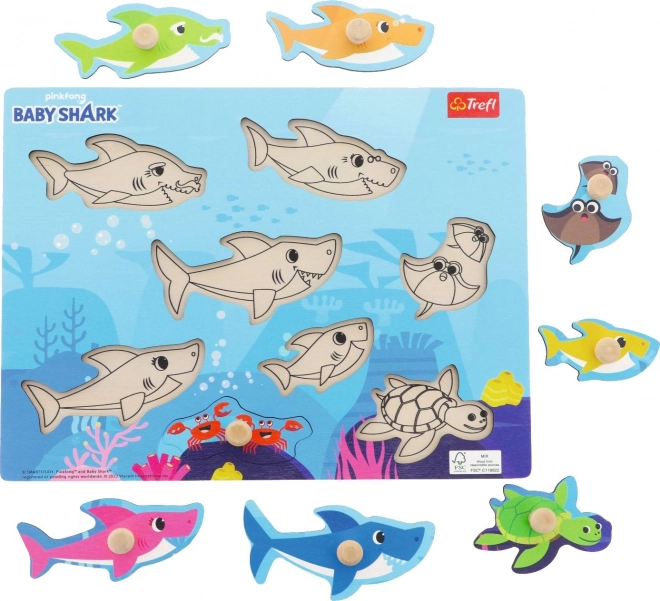 Holzpuzzle Baby Shark