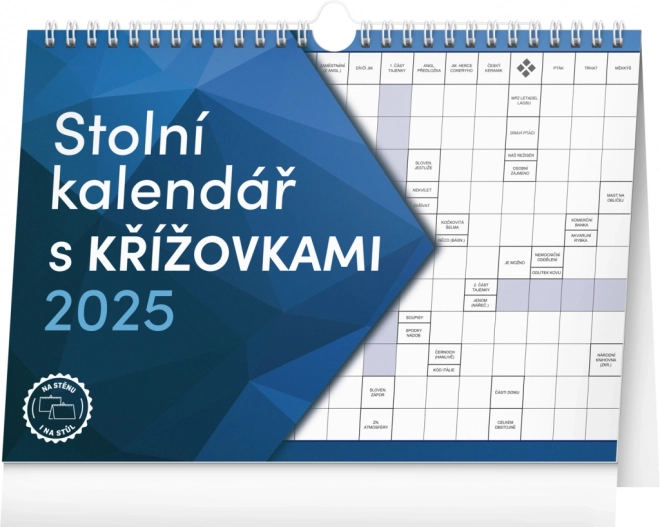 Notique Tischkalender mit Kreuzworträtseln mit Haken 2025