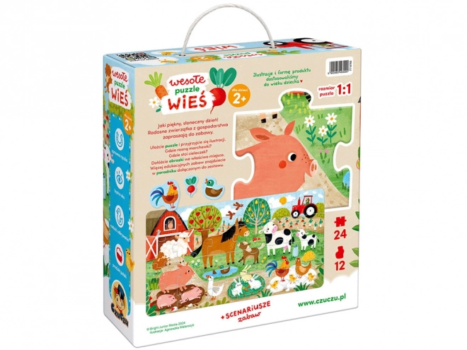 Fröhliche Bauernhof-Puzzle - 24 Teile
