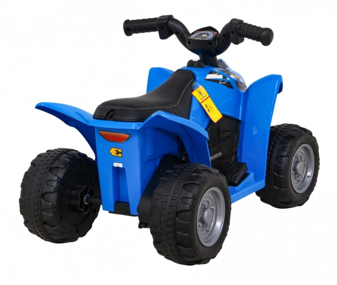 Elektrischer Kinderquad Honda TRX mit Hupe und LED-Beleuchtung – blau