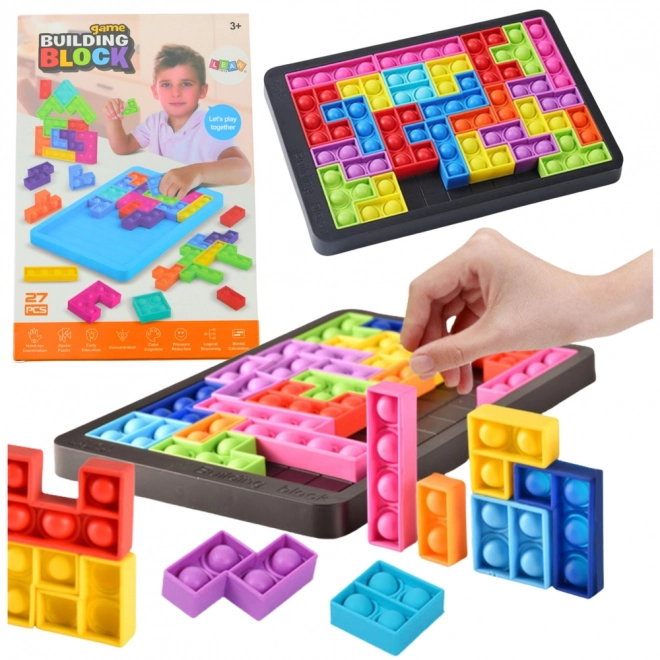 Tetris pop-it 3-in-1 sensorisches puzzle