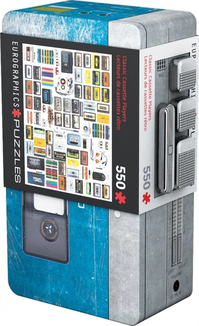 Eurographics Puzzle Kassettenrekorder 550 Teile in Blechdose