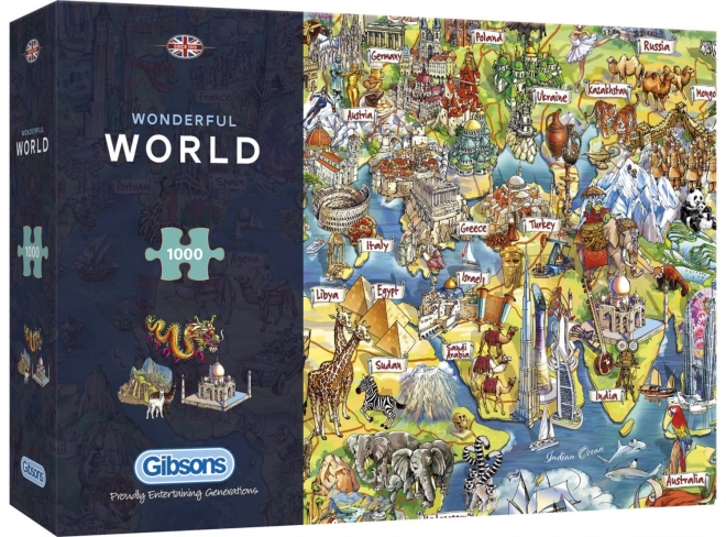 Puzzle Wunderbare Welt 1000 Teile