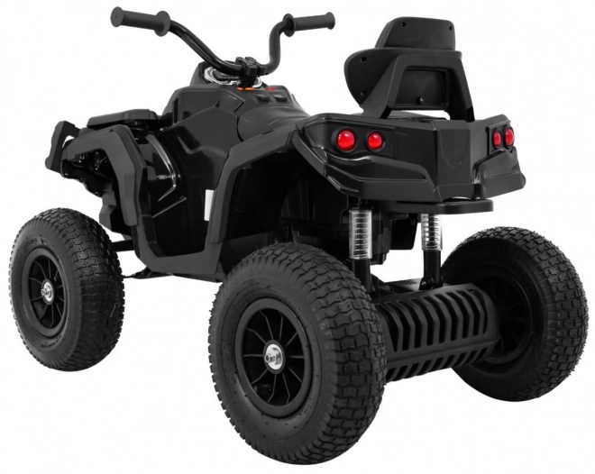 Kinder-Quad ATV Air Batterie Quad Schwarz + aufblasbare Räder + Radio MP3 + langsamer Start