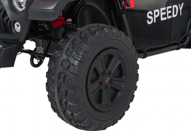 EVA-Räder und einstellbares hinteres Fahrwerk