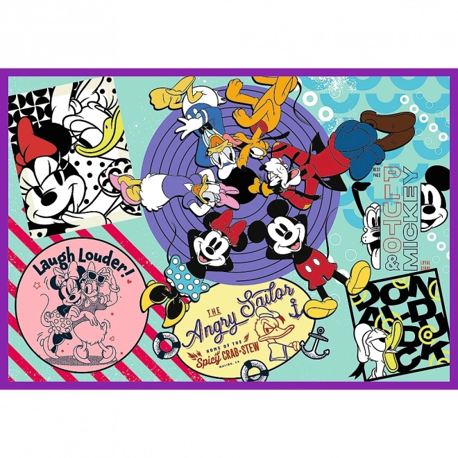 Puzzle 4x250 Teile Mickey Maus