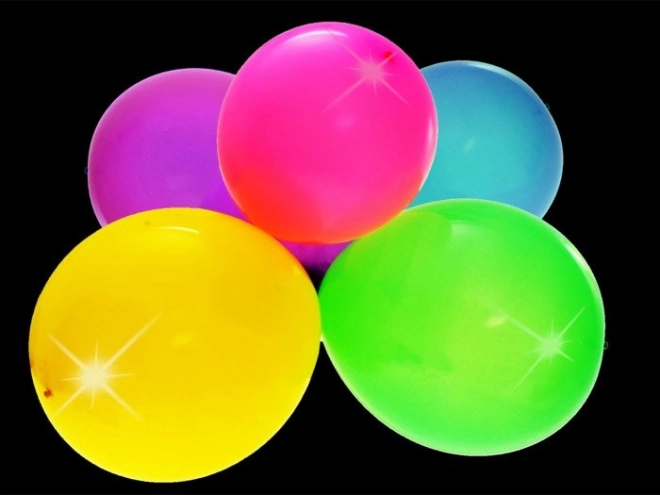 Leuchtende LED Ballons Dekoration 5er Set