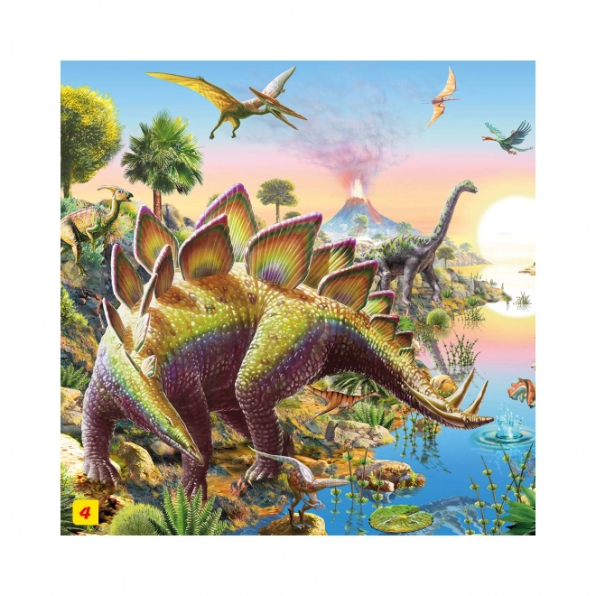 Puzzle mit Dinosaurier-Figur: Tyrannosaurus Rex 60 Teile