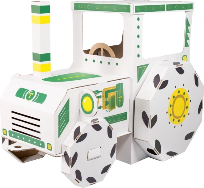 Pappspielzeug - Großer Papptraktor