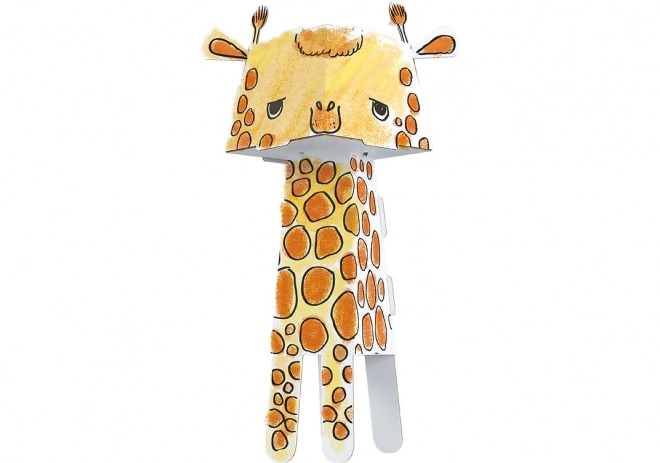 3D-Malbuch Giraffe für Kinder