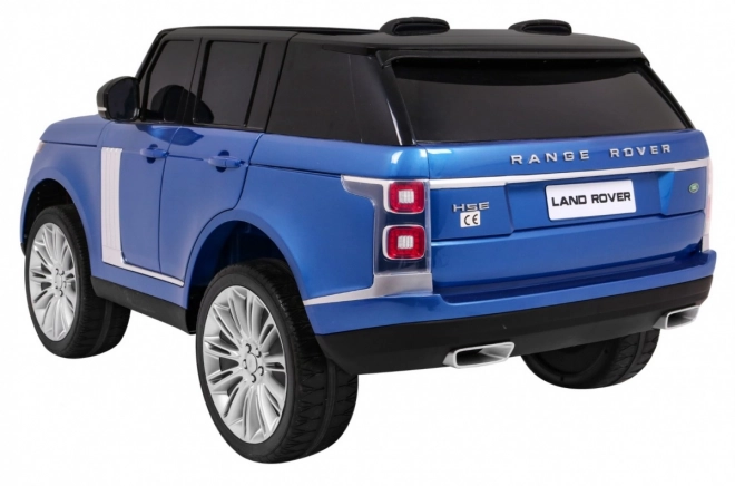 Range Rover HSE Lackiertes Auto für 2 Kinder Blau + Fernbedienung + 5-Punkt-Gurt + Audio-Panel + LED-Licht