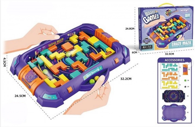 Geschicklichkeitsspiel Flipper Verrücktes Labyrinth