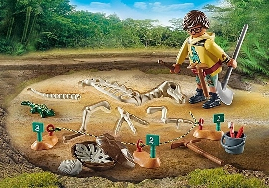 Playmobil Dinos Ausgrabungsset mit Dinosaurierskelett