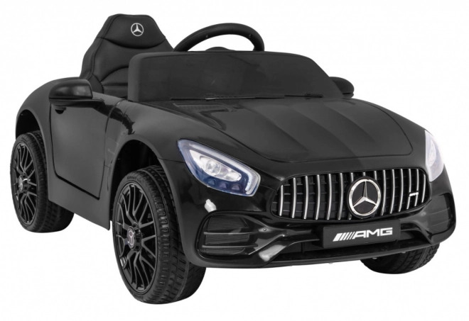 Mercedes Benz GT Batterie für Kinder Schwarz + Fernbedienung + langsamer Start + MP3 LED