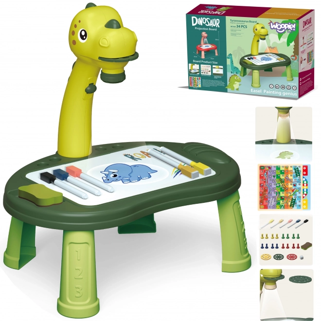 Zeichenbrett mit Projektor Dinosaurier für Kinder